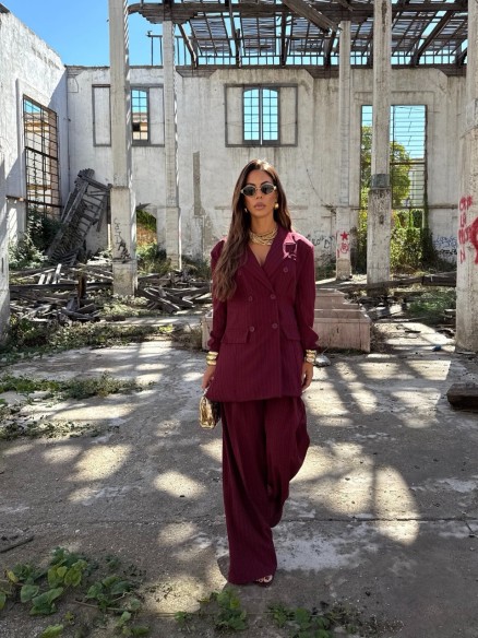 Tailleur Mara Bordeaux