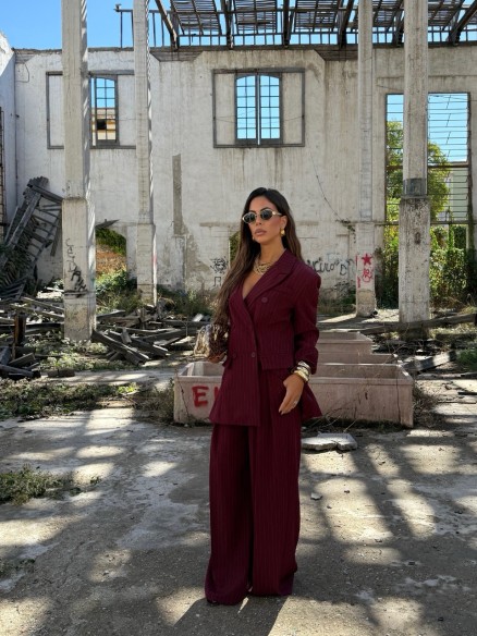 Tailleur Mara Bordeaux