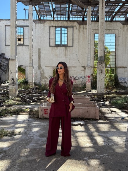 Tailleur Mara Bordeaux