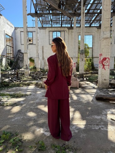 Tailleur Mara Bordeaux