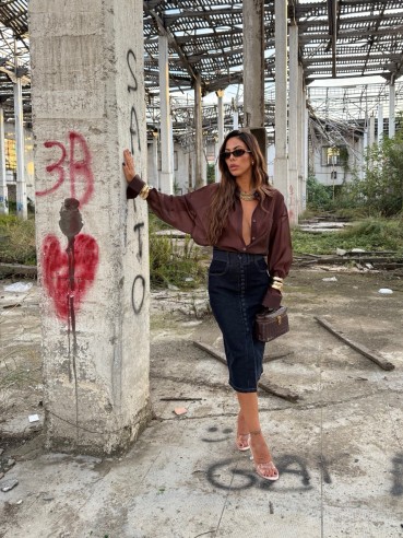 Longuette Bruna Denim