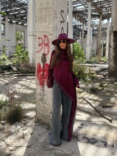 Maglia Angela bordeaux 2