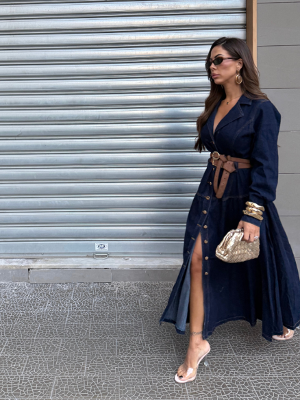 Midi Dress Giorgia denim Midi Dress Giorgia denim