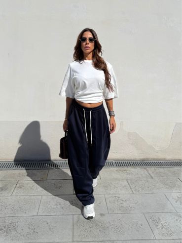 Panta balloon Kamila blu