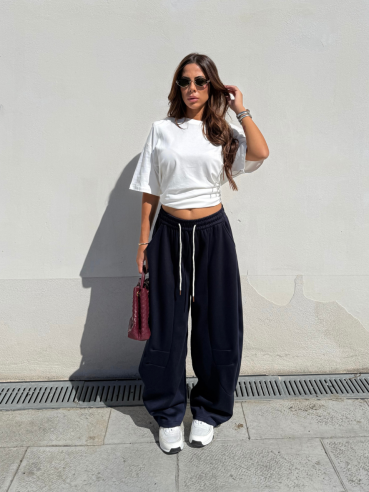 Panta balloon Kamila blu