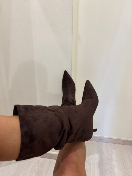 Stivali suede choco bassi Stivali suede choco bassi