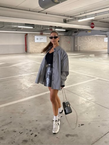 Camicia Sharper bianca e nera