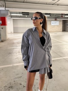 Camicia Sharper bianca e nera