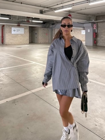 Camicia Sharper bianca e nera