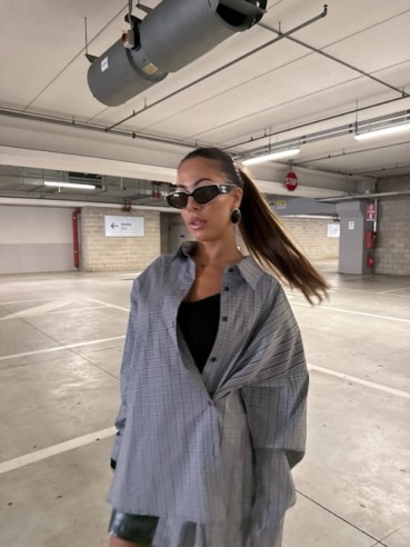 Camicia Sharper bianca e nera