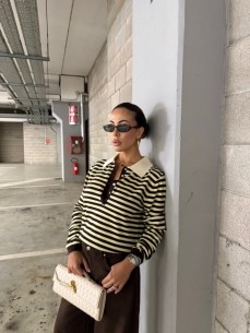 Polo Stregatto gialla