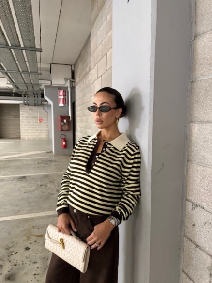 Polo Stregatto gialla