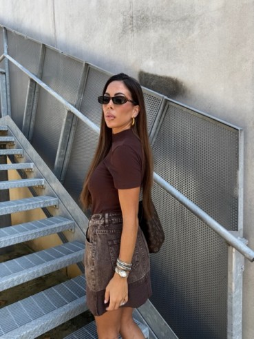 Mini denim Aisha choco