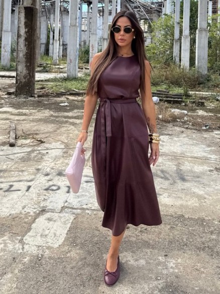 Dress Alice bordeaux