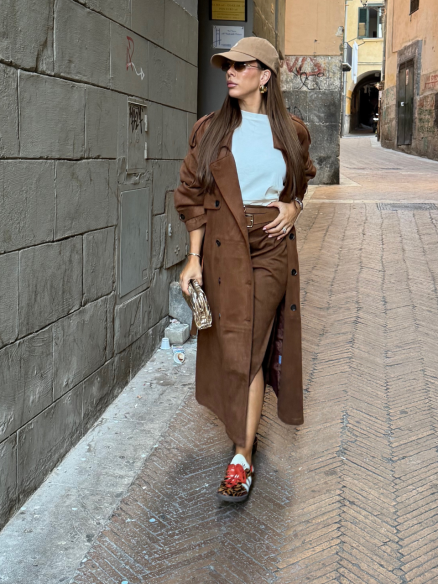 Longuette Margot suede