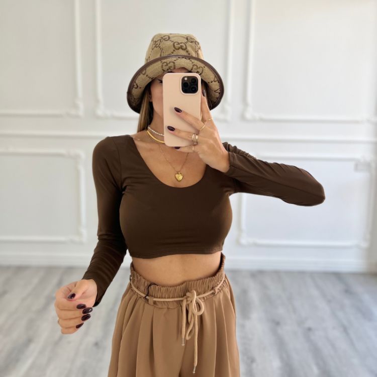 Maglia Crop Lycra