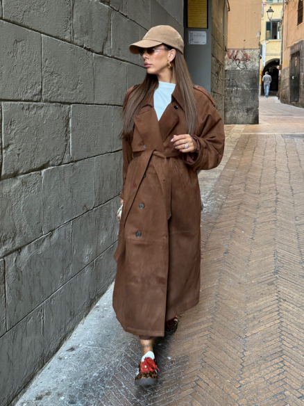 Trench Jolie suede