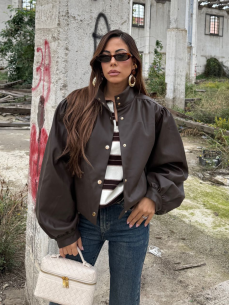 Giubbino balloon Roxanne choco