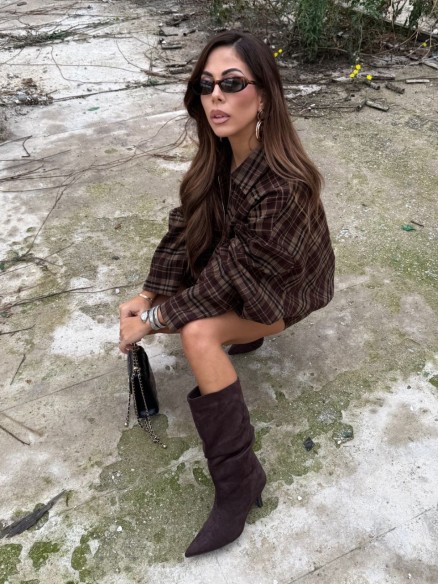 Stivali suede choco bassi Stivali suede choco bassi