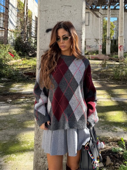 Pull Cambridge grigio