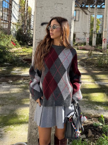 Pull Cambridge grigio