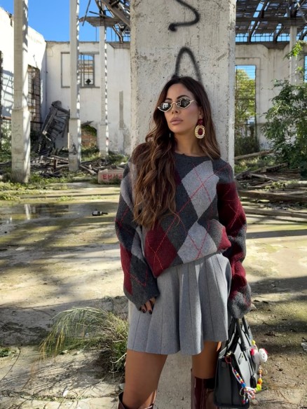 Pull Cambridge grigio