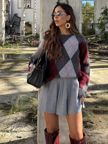 Pull Cambridge grigio