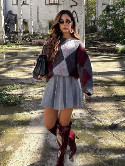 Pull Cambridge grigio