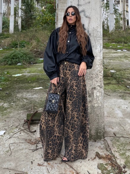 Denim extra balloon maculato