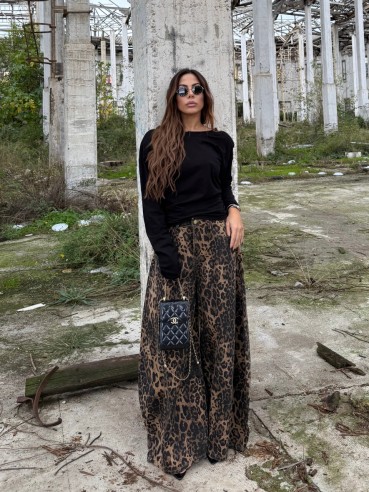 Denim extra balloon maculato