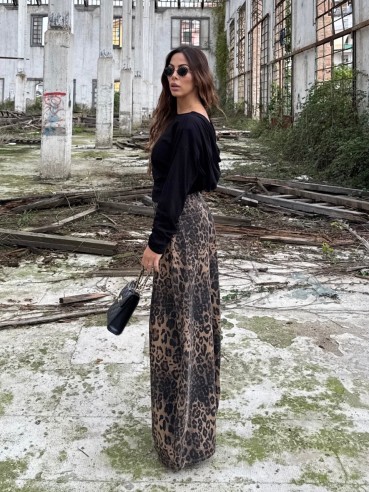 Denim extra balloon maculato