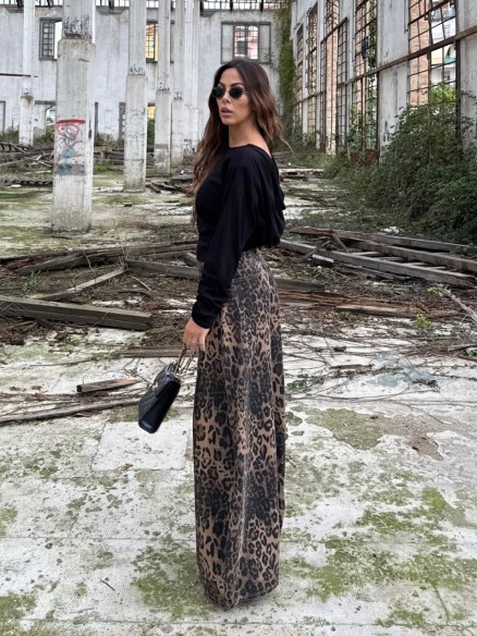 Denim extra balloon maculato