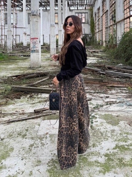 Denim extra balloon maculato