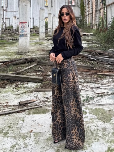 Denim extra balloon maculato