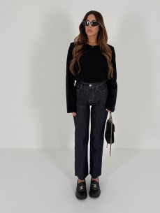 Denim gamba dritta blu h3022