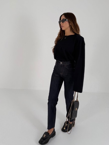 Denim gamba dritta blu h3022