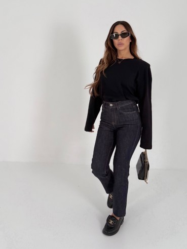 Denim gamba dritta blu h3022