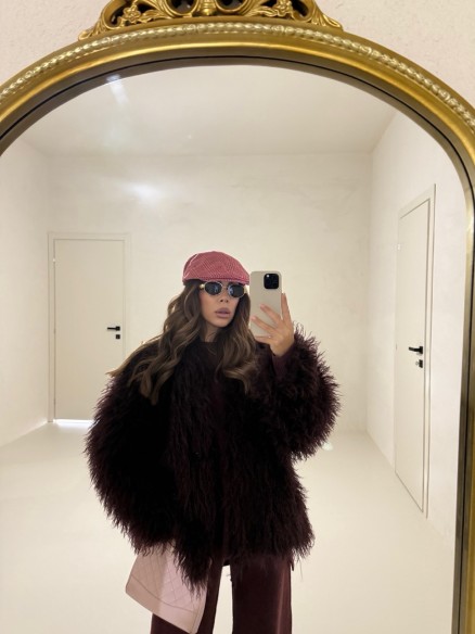 Mongolia Crystaline  bordeaux