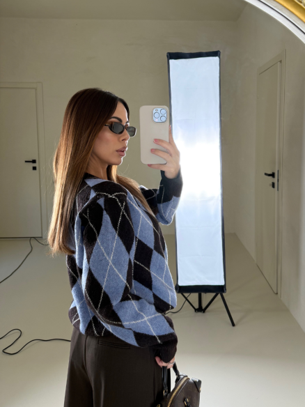 Cardigan Cambridge blu