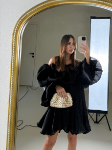 Mini dress Aurora nero