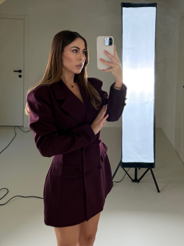 Blazer dress Snow bordeaux