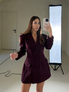 Blazer dress Snow bordeaux