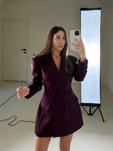 Blazer dress Snow bordeaux