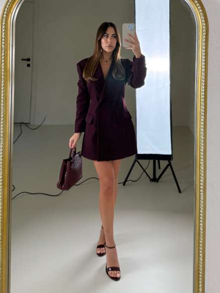 Blazer dress Snow bordeaux