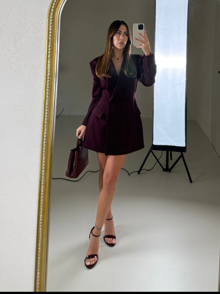 Blazer dress Snow bordeaux
