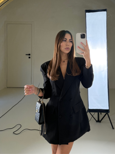 Blazer dress Snow nero