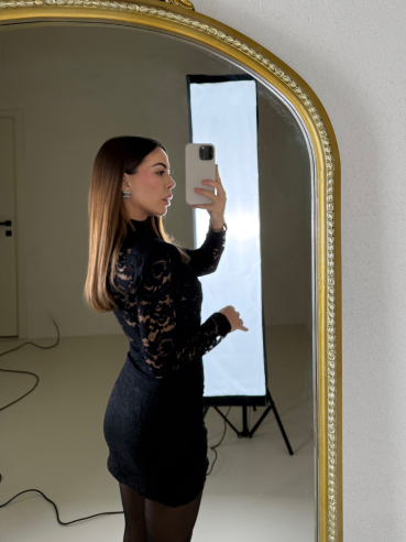 Mini Dress Clelia nero