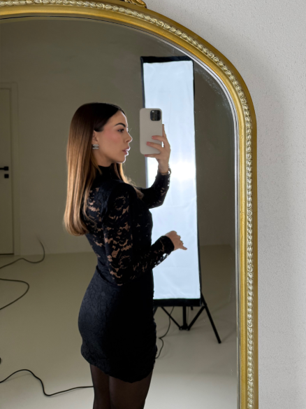 Mini Dress Clelia nero