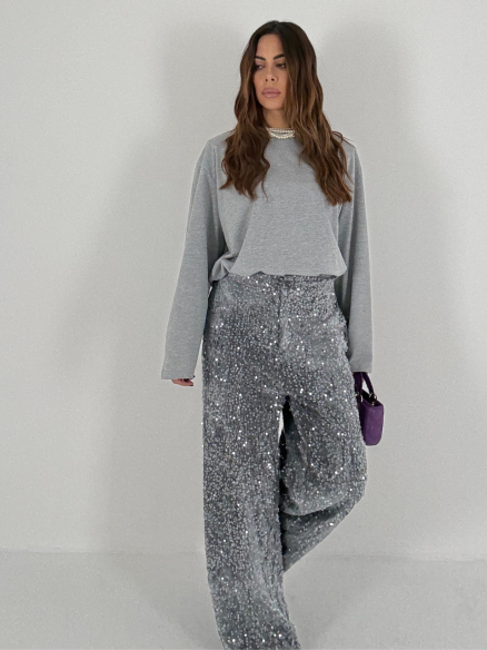 Pantalone New York grigio