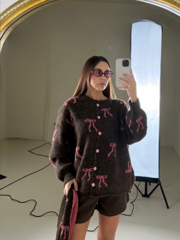 Cardigan+sciarpa Clara